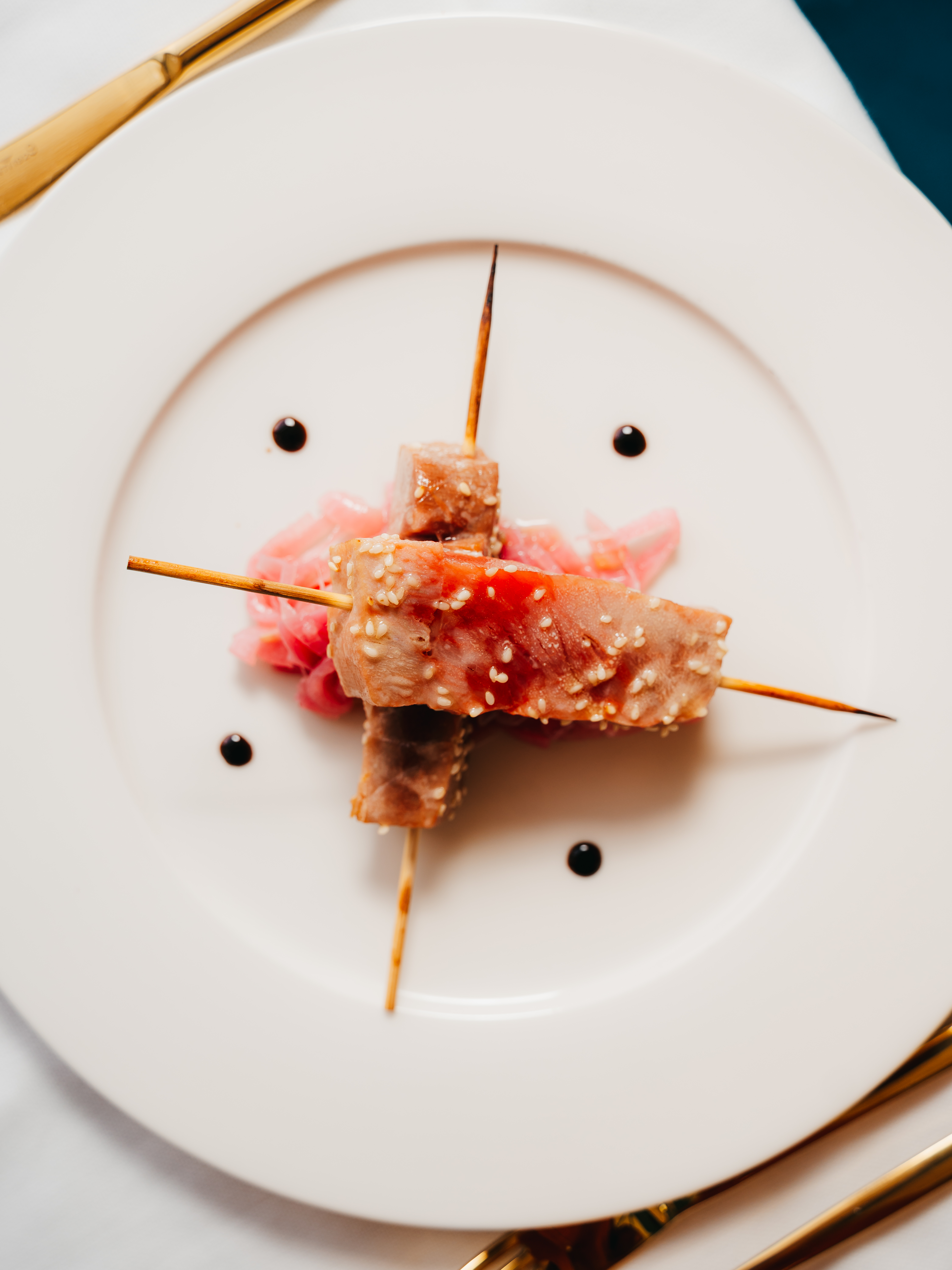 Antipasto di mare visto dall'alto